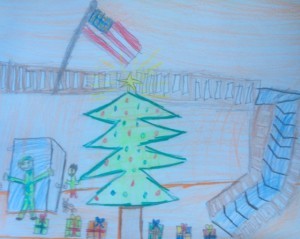 Christmas Tree Drawing From a Child