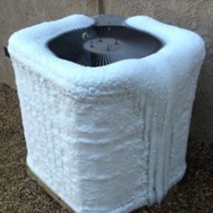 frozen AC unit