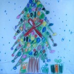 Christmas Tree Drawing From a Child