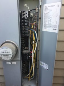 Is there a problem in your circuit box.The yellow and white wire inside the panel are called Romex. Romex wires are for inside the walls.They should not be inside the circuit panel box. 